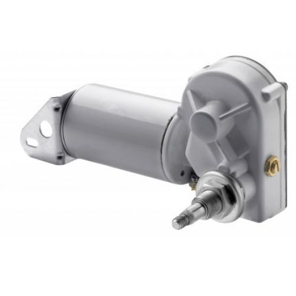 Motor 12 V eje largo 1" (25mm), con posicion de parada y dos velocidades, conexion DIN