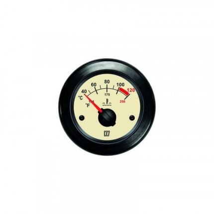 Medidor temperatura beige, 12/24 V, (40-120°C), agujero Ø 52 mm (excluido sensor)